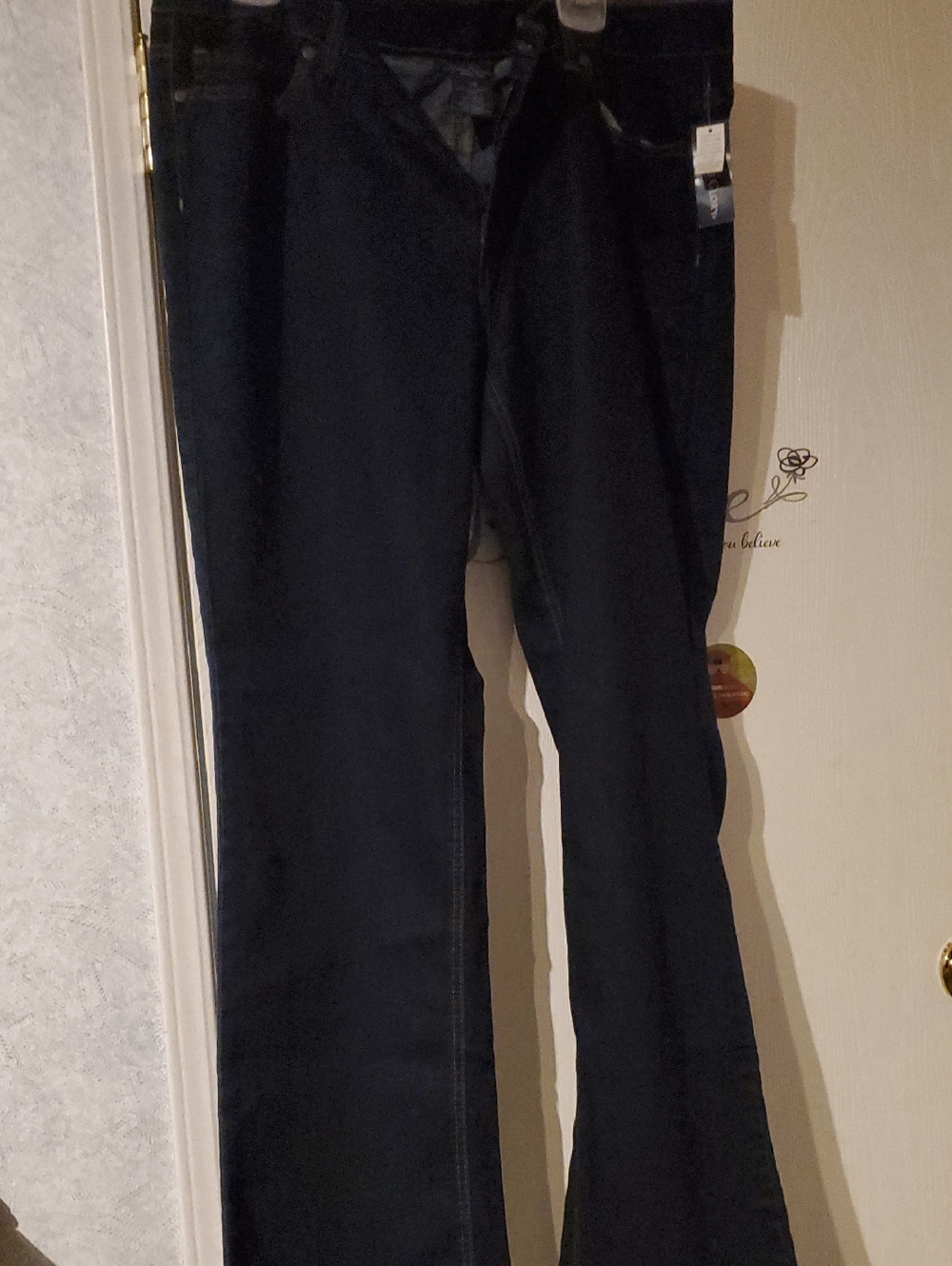 Faded Glory Dark Blue Flared Bootcut Jeans Size 16W